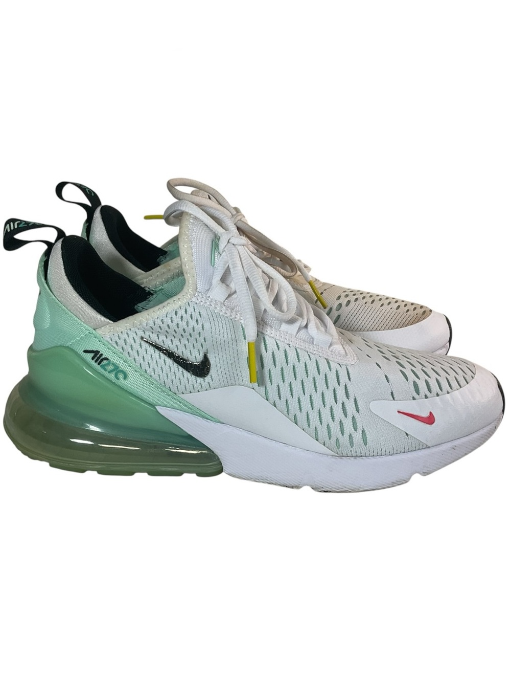 Nike Women’s Air Max 270 White Mint Green Athletic Sneakers